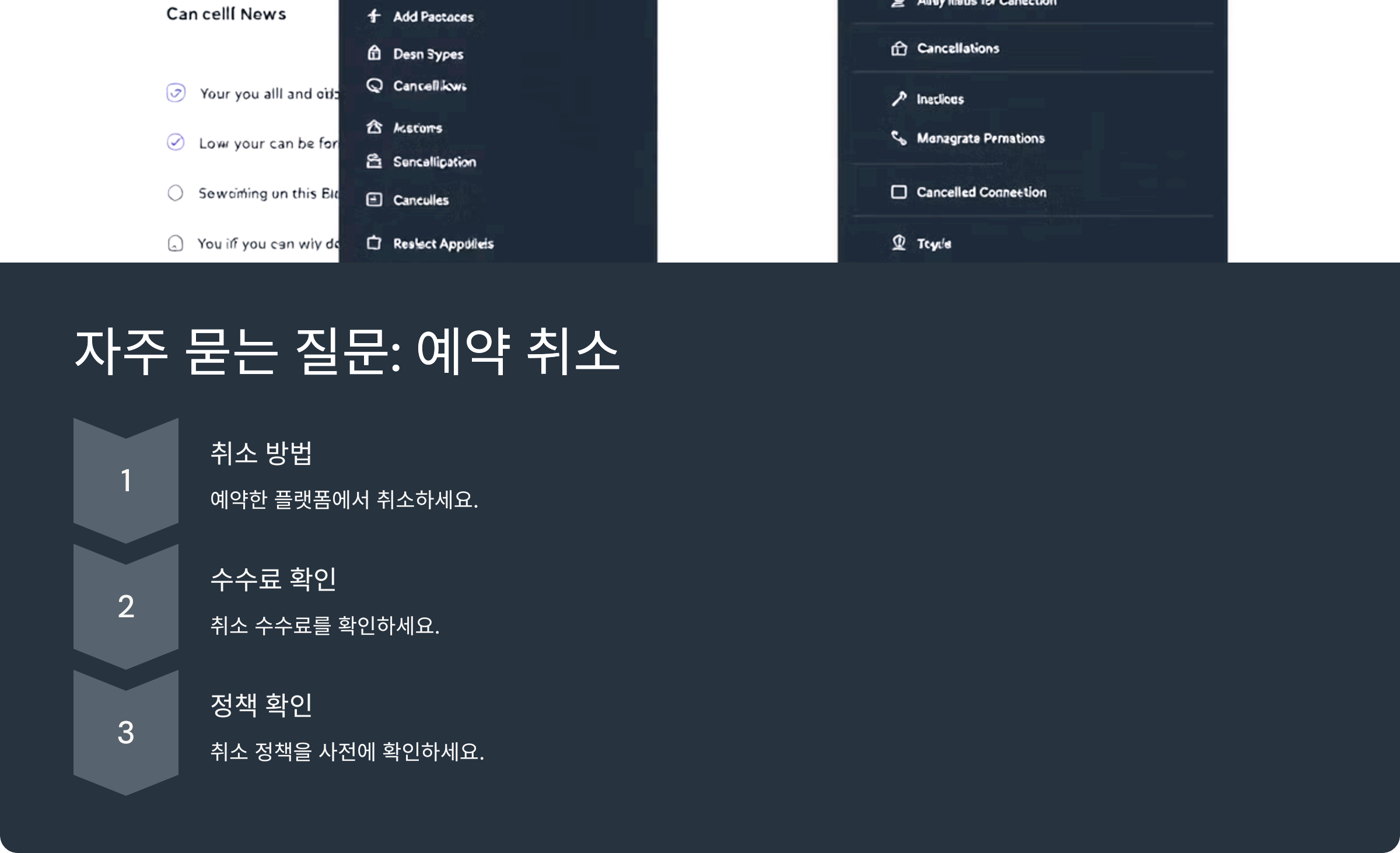 자주 묻는 질문: 예약 취소