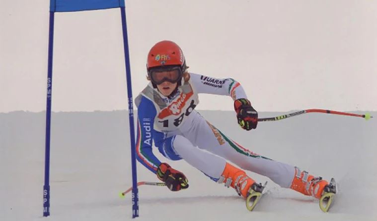 야닉 시너의 유년시절 스키 선수 활동 사진