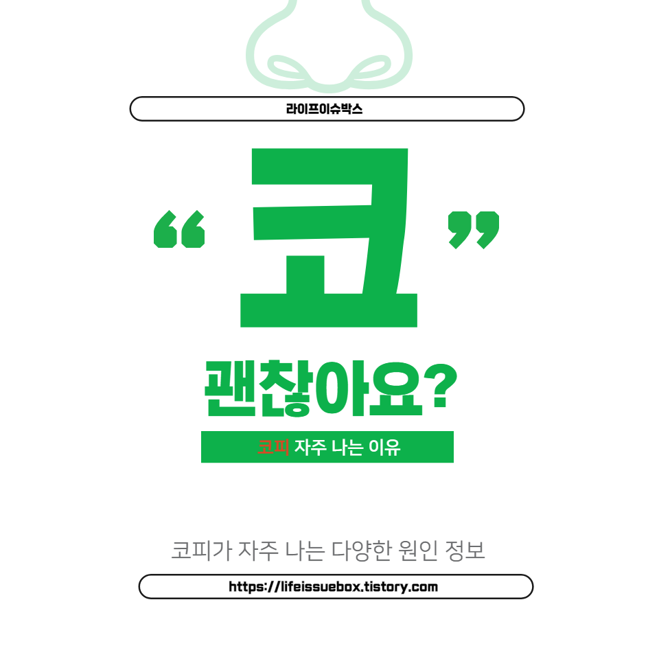 코피 자주 나는 이유
