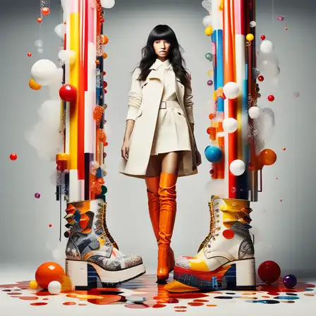 가죽 롱부츠 냄새 코디