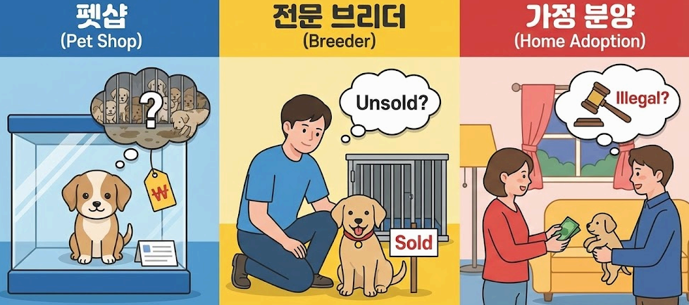 펫샵 vs 브리더 vs 가정분양? 강아지 입양 어디서 하는게 좋을까?