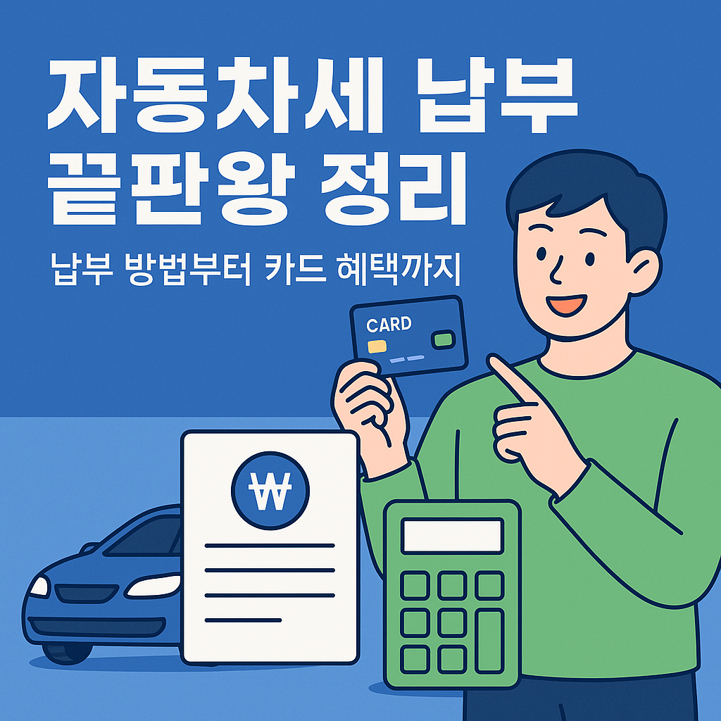 2025년 자동차세 2기분 납부 시작! 납부 기간 방법 2026 연납 꿀팁까지