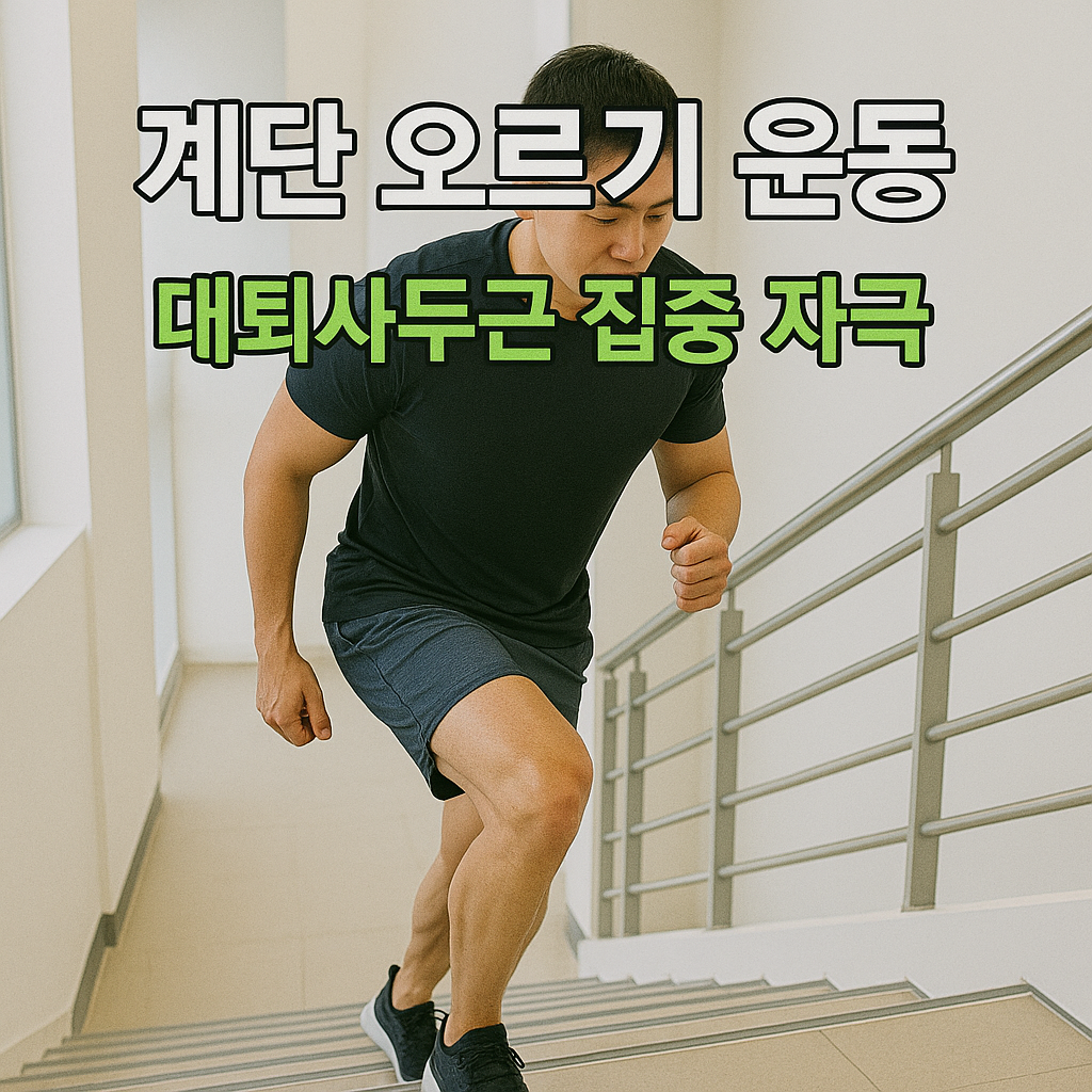 계단 오르기 운동으로 대퇴사두근 강화