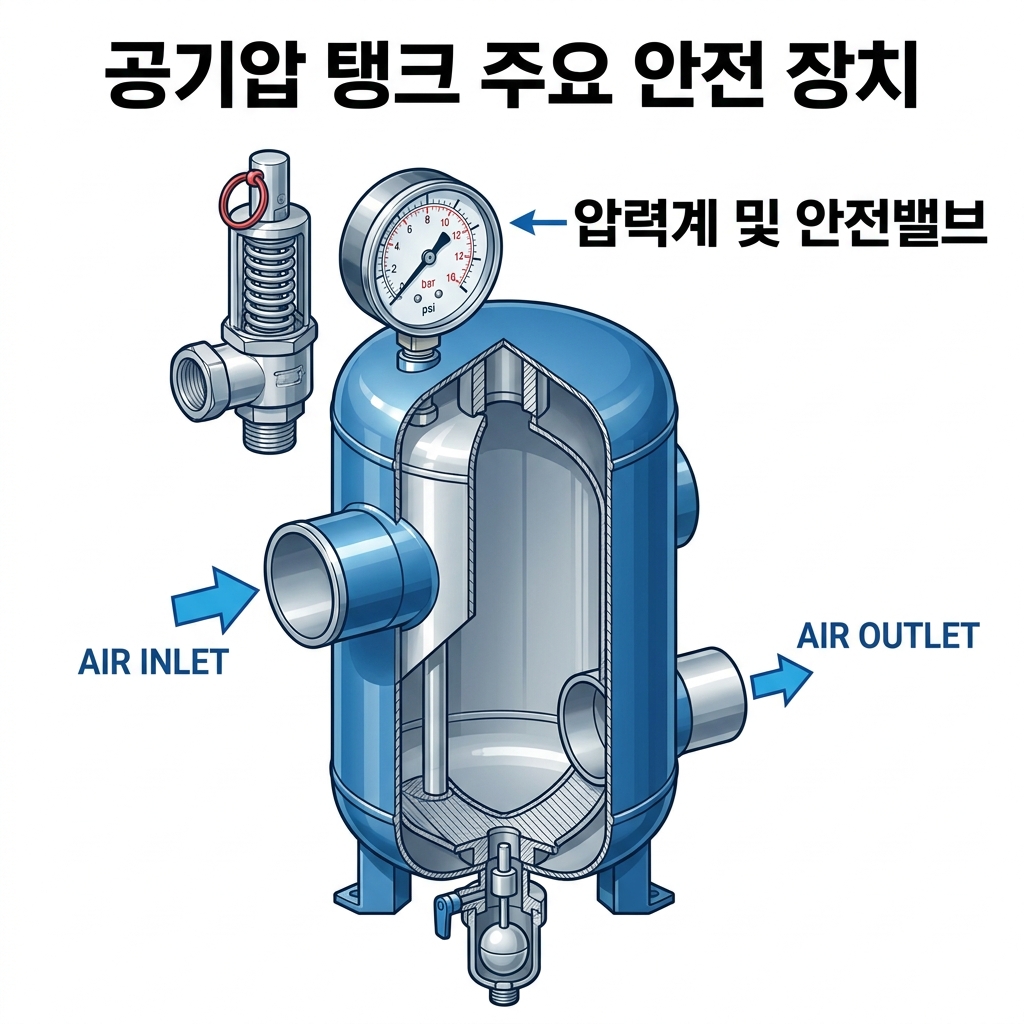 공기압 탱크 보수점검 및 고장 대책: 시스템의 안정성과 안전을 위한 핵심 관리 가이드