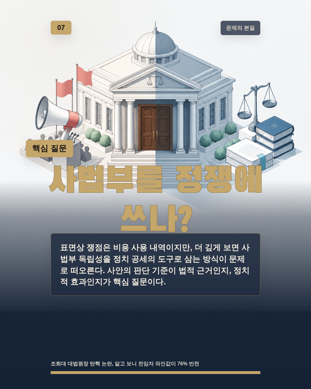 사법부를 정쟁에 쓰나?
