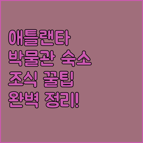 애틀랜타 디스커버리 박물관 아이와 가..