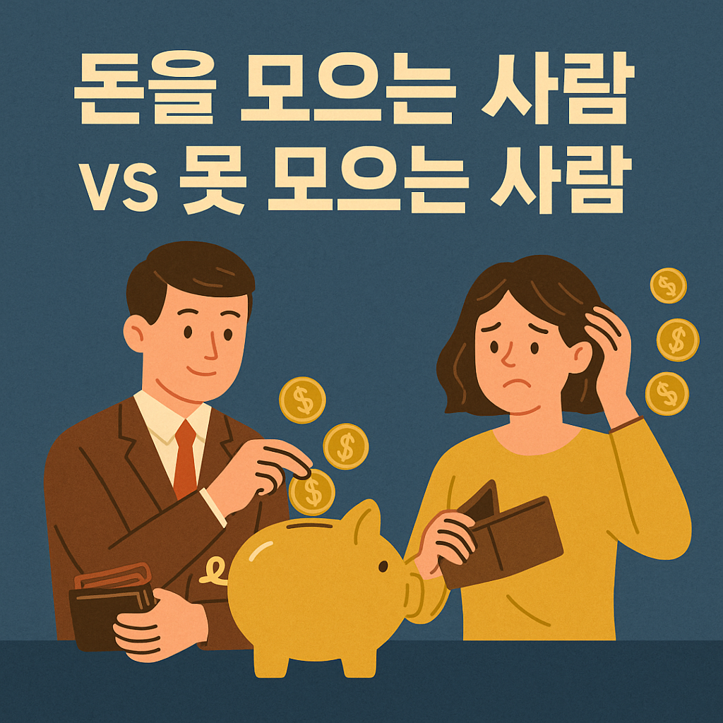 돈을 모으는 사람 vs 못 모으는 사람