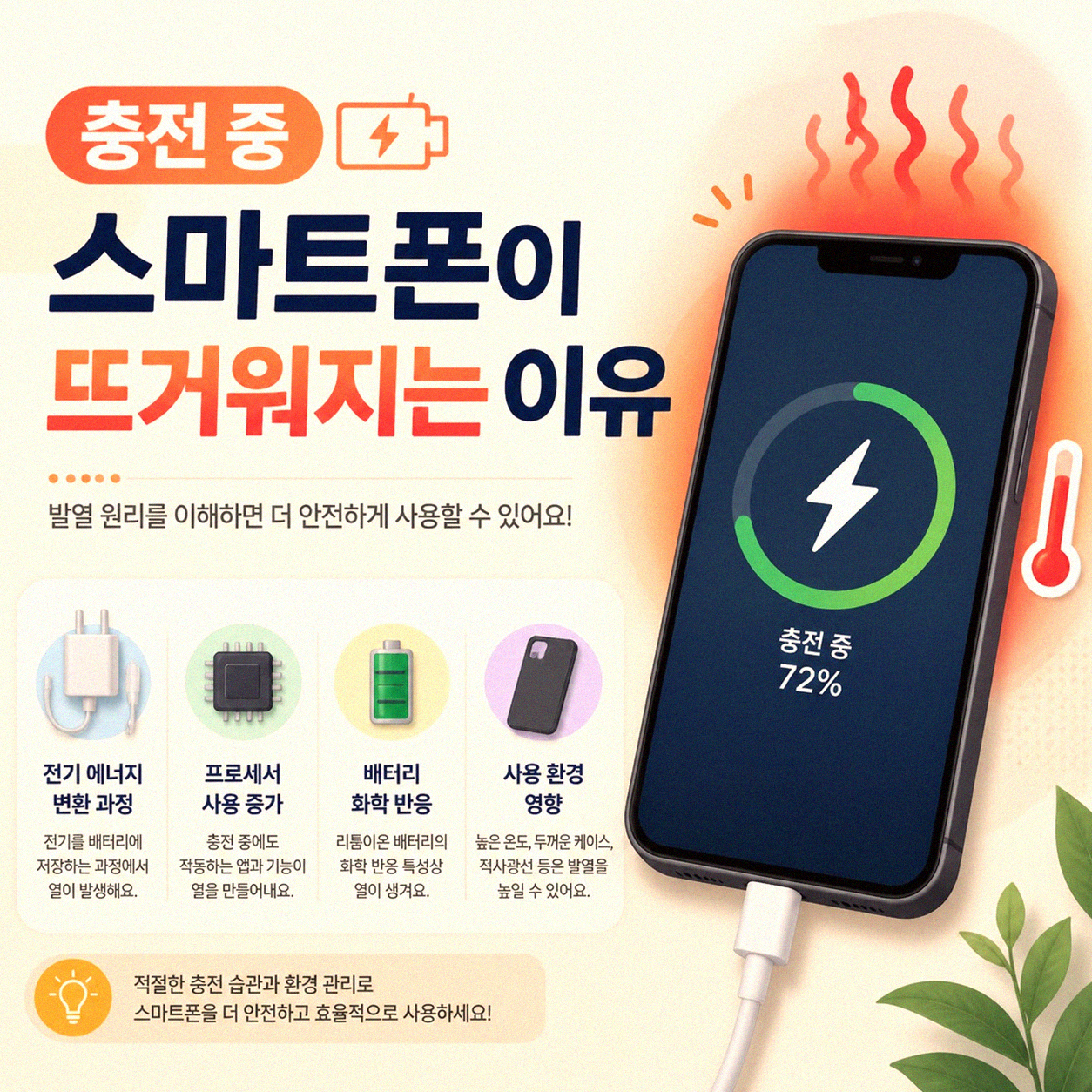 스마트폰 충전할 때 발열 줄이는 생활 습관