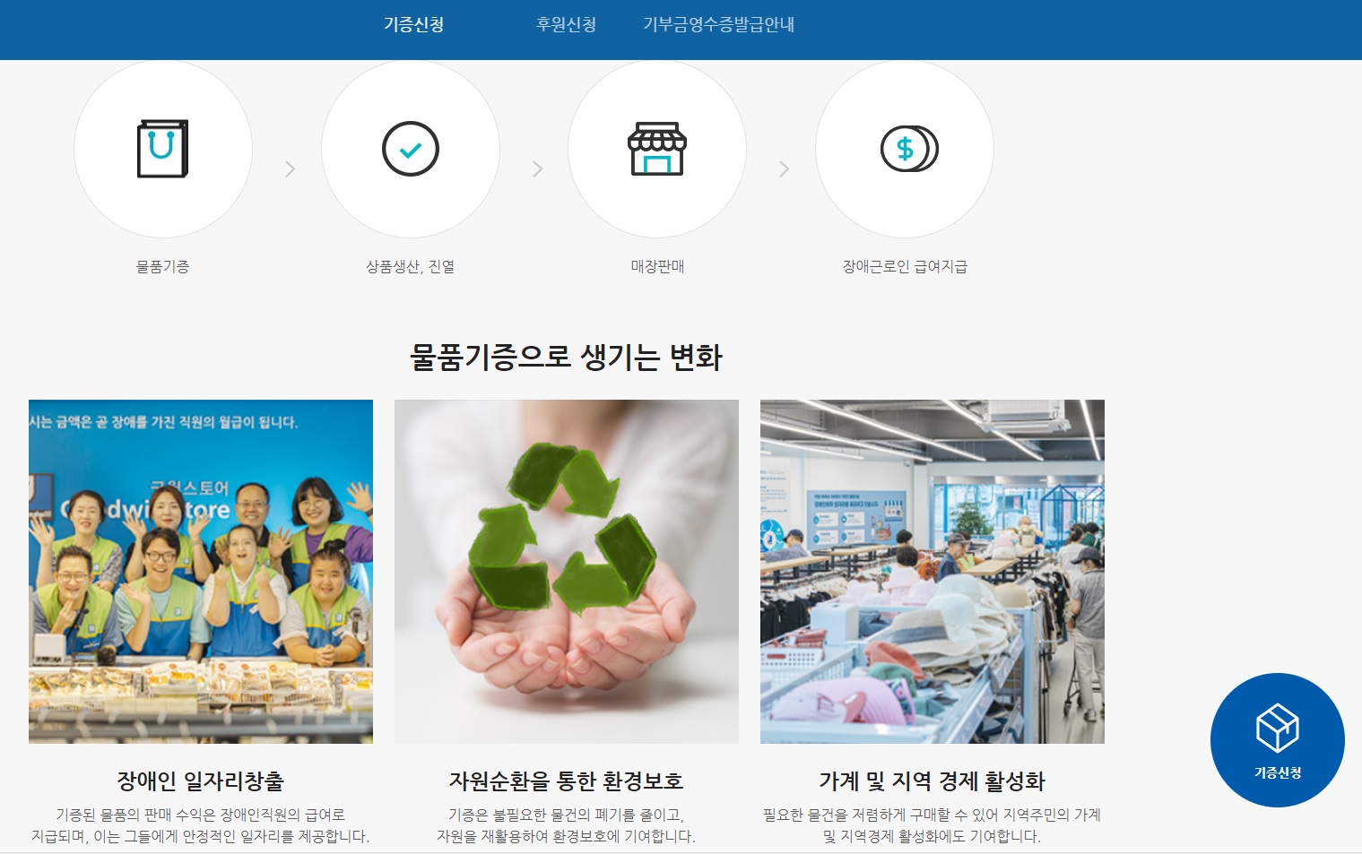 굿윌스토어-홈페이지-일자리창출-자원순환