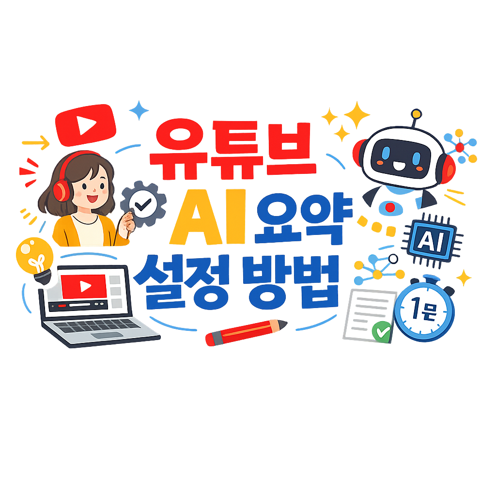 유튜브 AI 요약 설정 방법