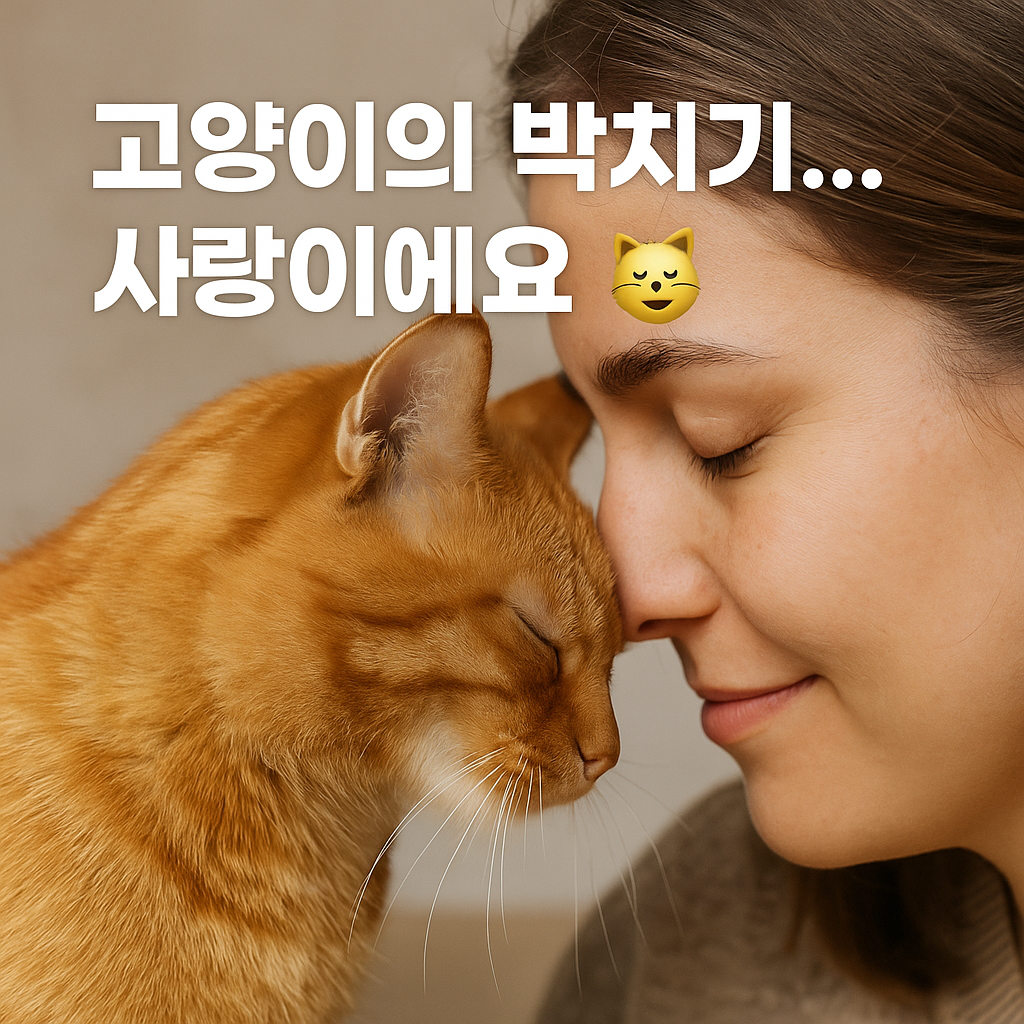 고양이헤드번팅,고양이박치기,Head bunting