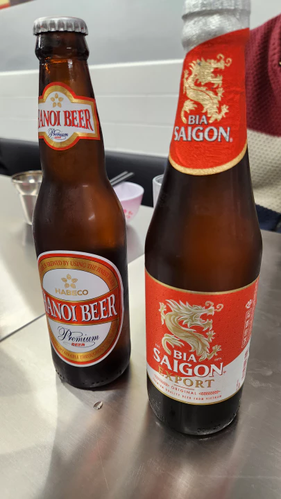 뎁짜이 가락시장역점 베트남 맥주. 하노이 맥주와 사이공 맥주의 모습