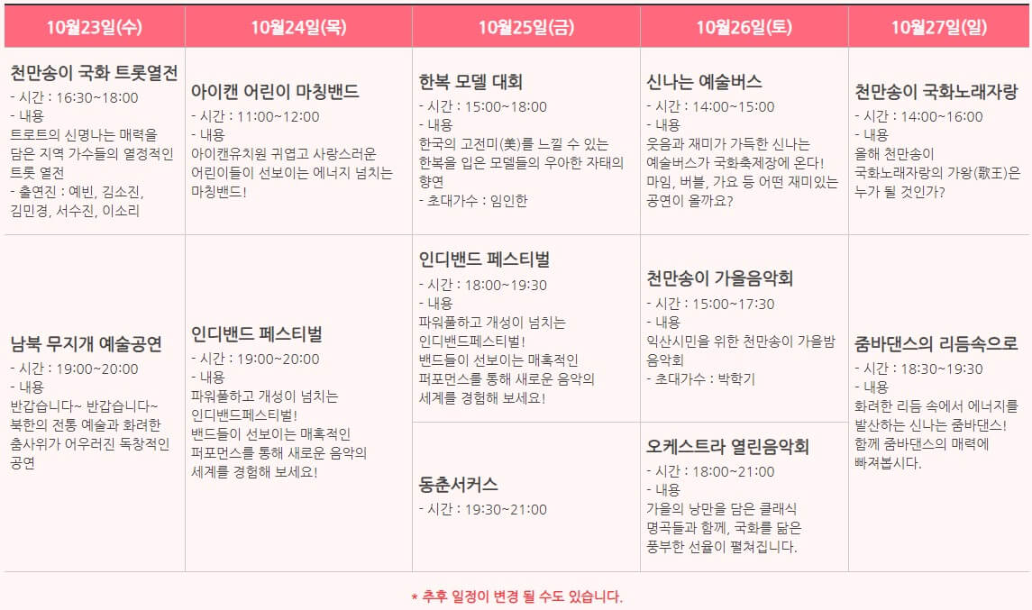 공연 주요 내용