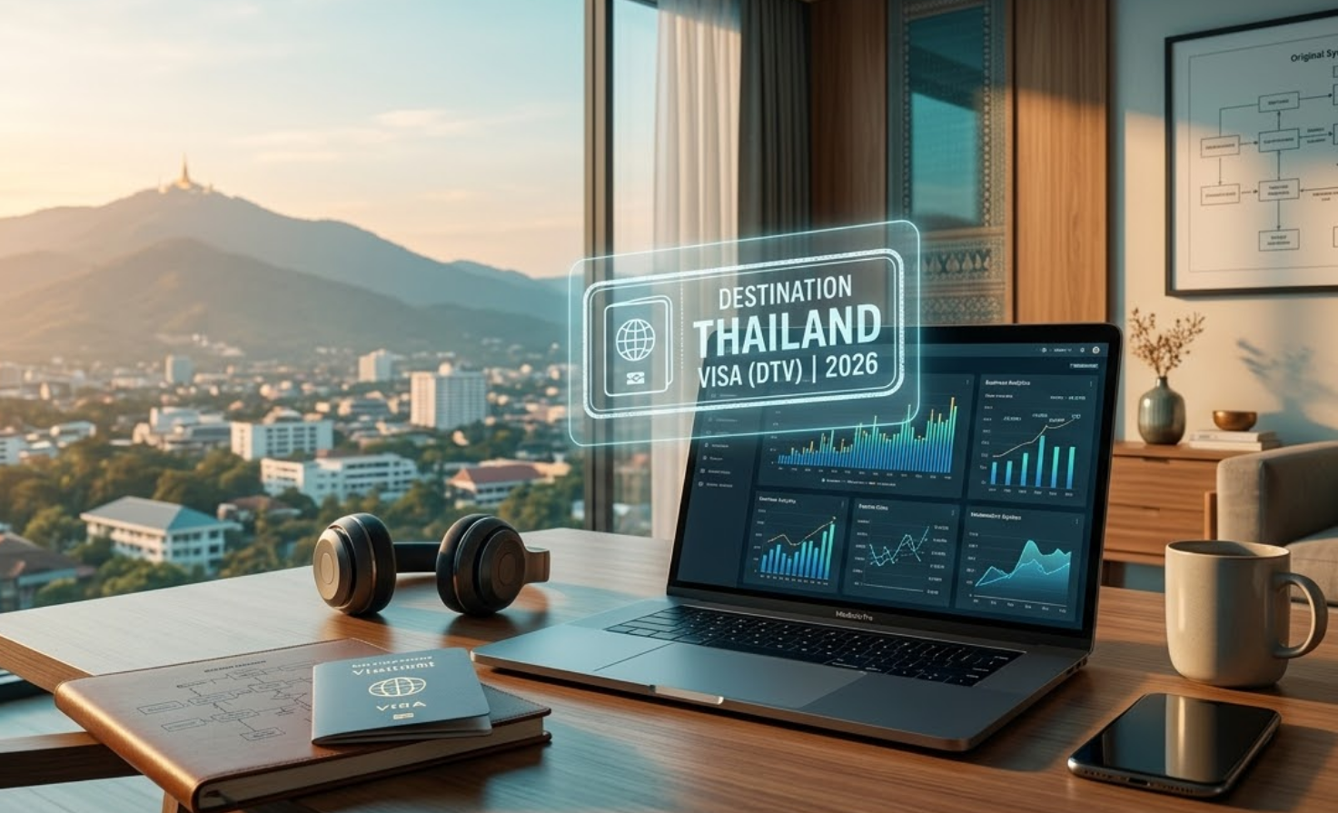 치앙마이 디지털 노마드 DTV 비자 발급 조건 및 세금 팩트체크