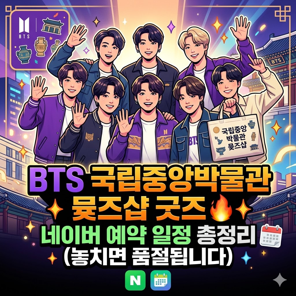 BTS 뮷즈샵 굿즈 예약하러 가기