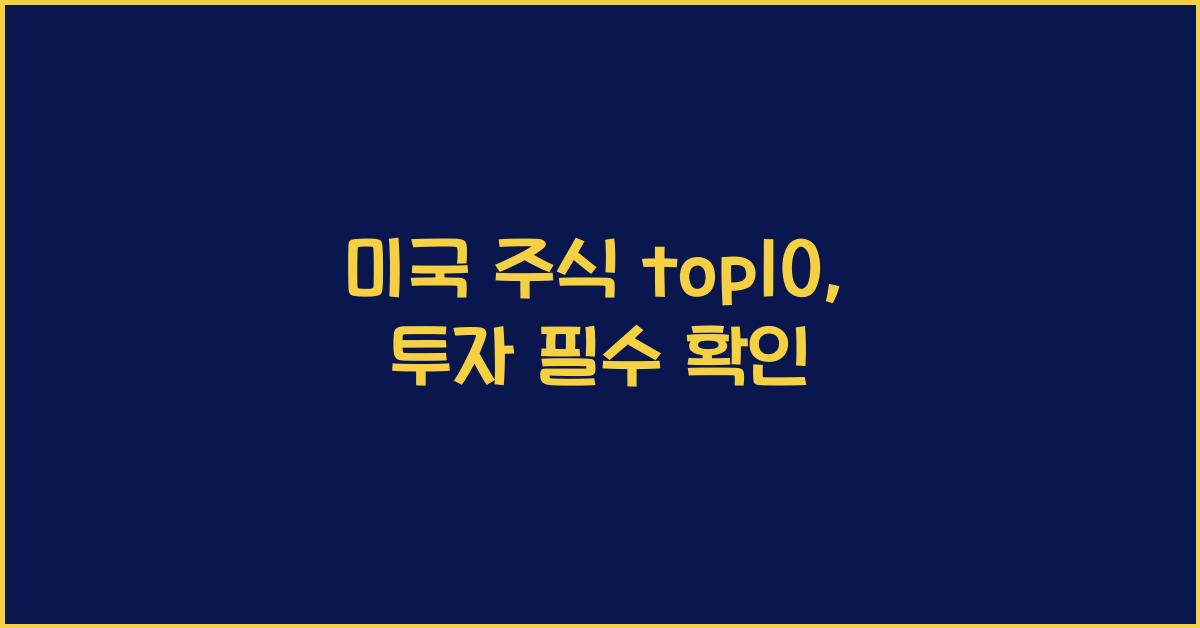 미국 주식 top10