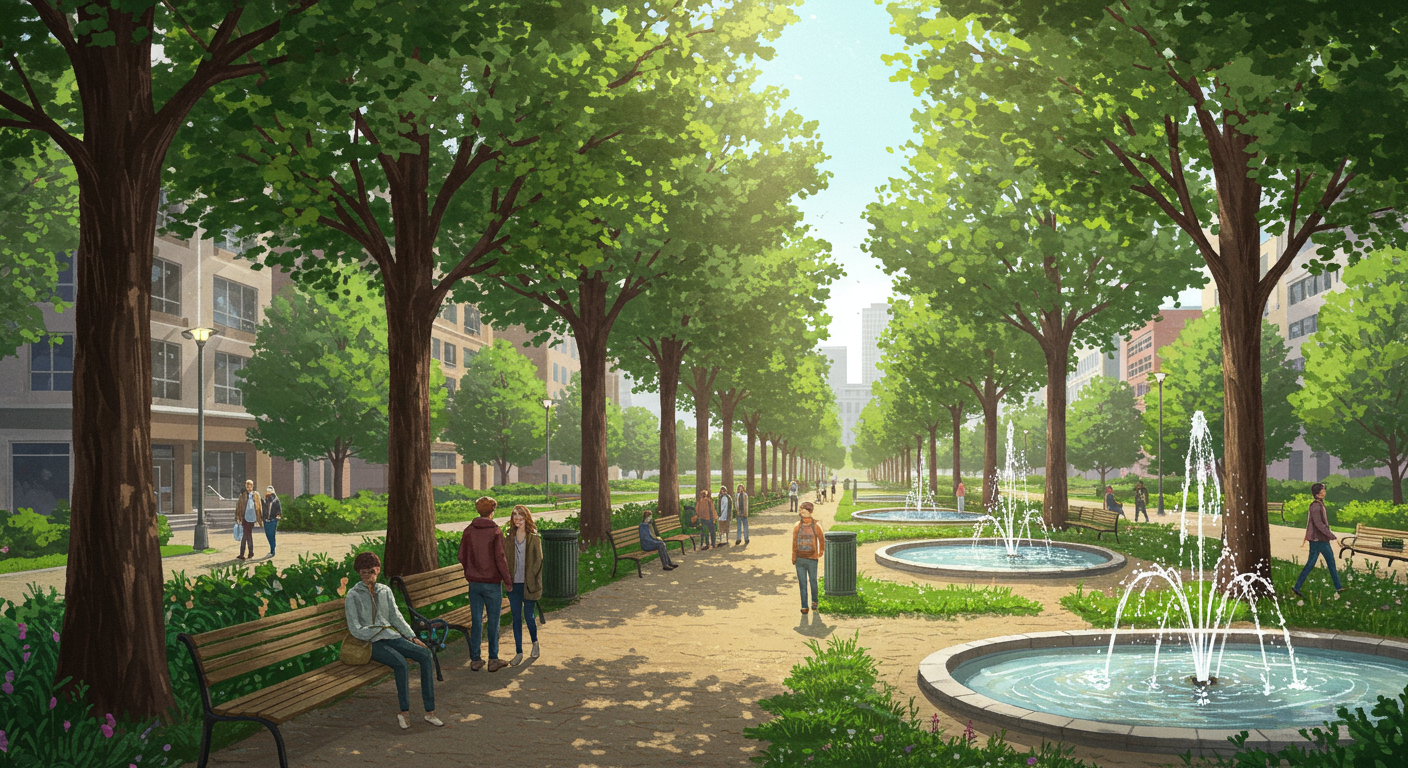 도심 속 자연이 숨 쉬는 시민공원 산책길