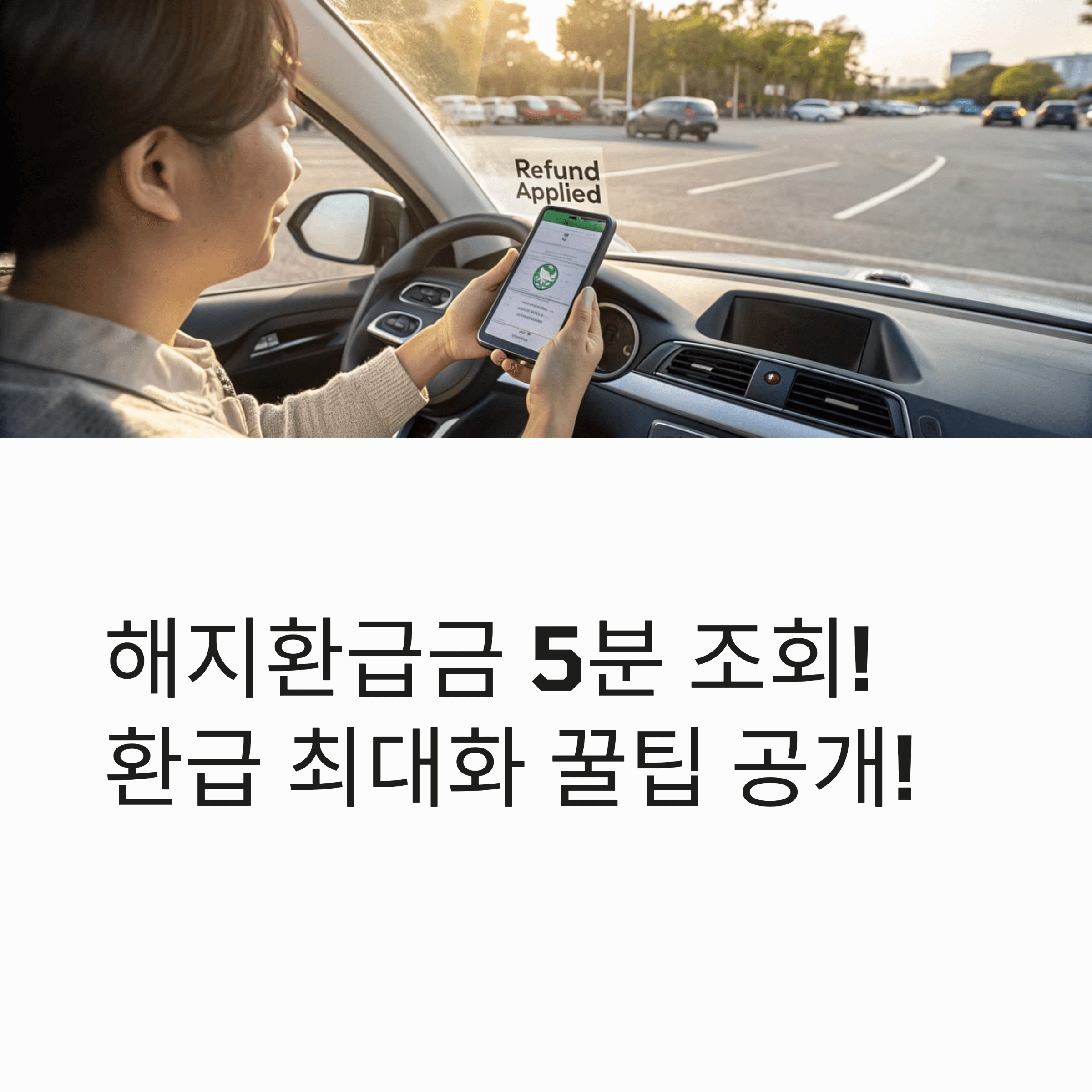 자동차 보험 해지환급금 조회