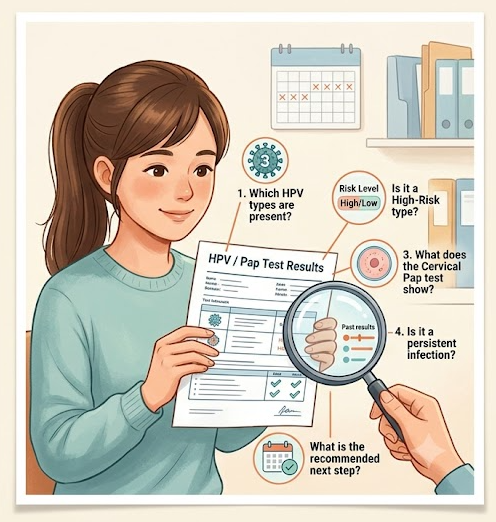 hpv바이러스 양성 hpv51번 자궁경부암.