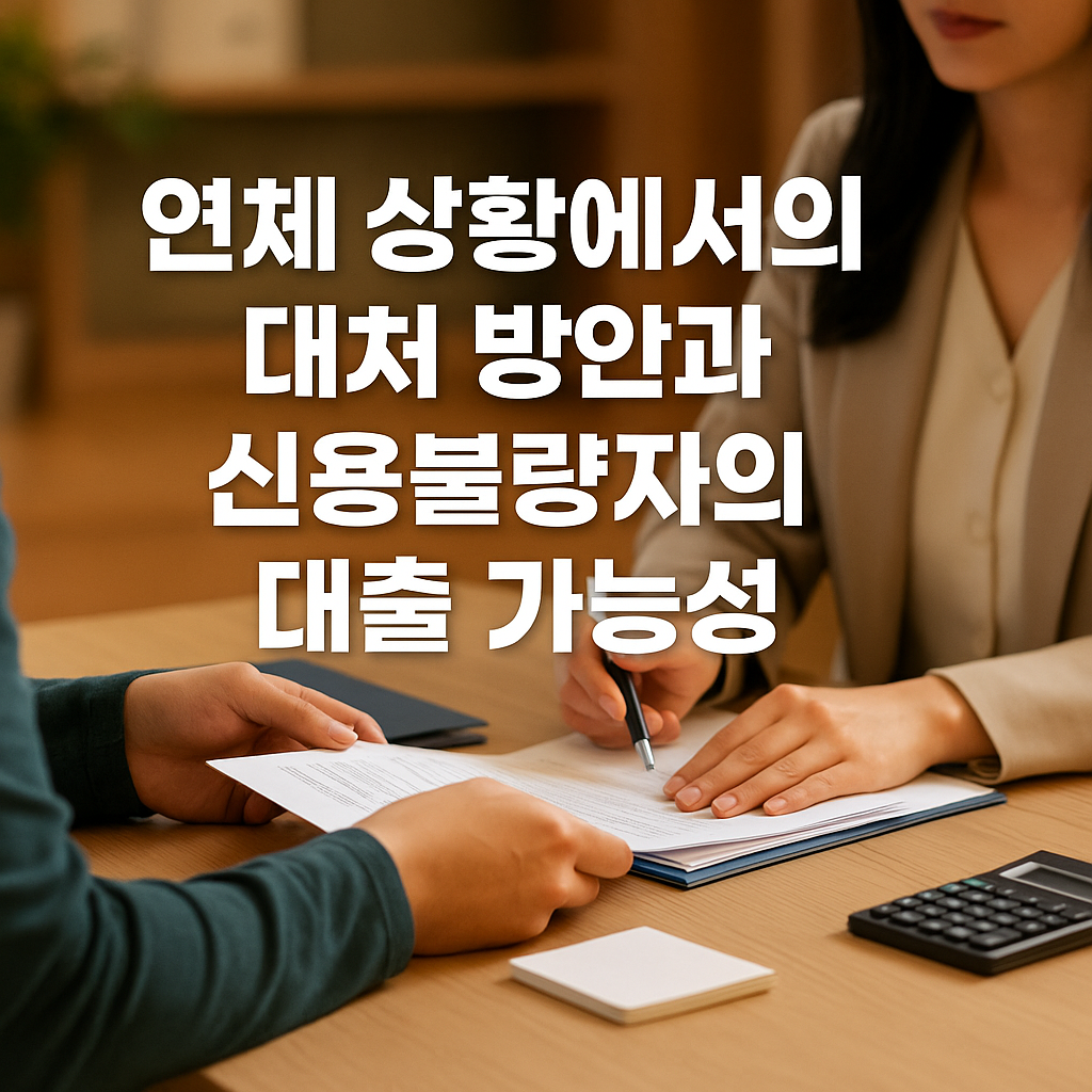 연체 상황에서의 대처 방안과 신용불량자의 대출 가능성