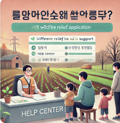 영양 산불 재난 지원금 신청 방법 관련 사진
