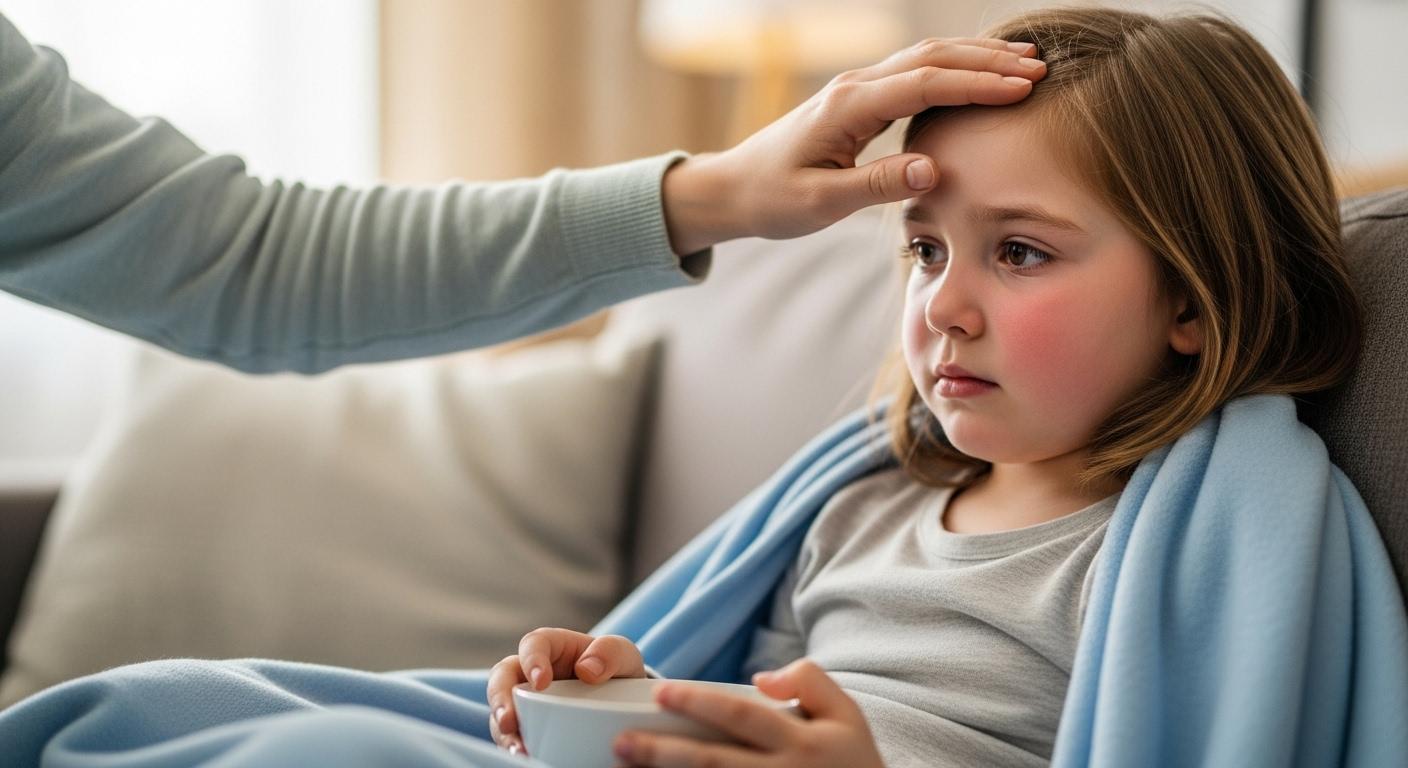 어린이 독감 증상 구토