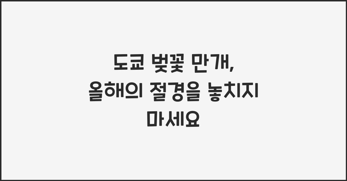도쿄 벚꽃 만개