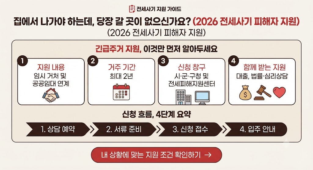 전세사기 당했는데 당장 갈 곳이 없다면? 2026 긴급주거 지원 신청조건 관련사진
