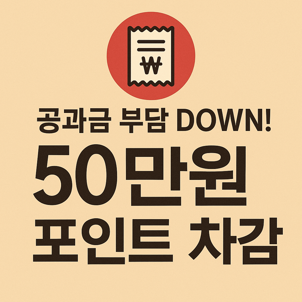 소상공인을 위한 무이자 카드 발급과 공과금 포인트 환급 프로그램