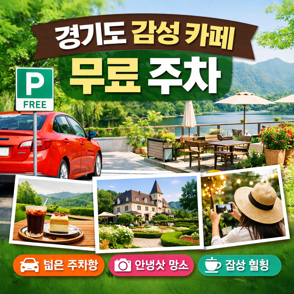 경기도에서 무료 주차 가능한 감성 카페를 찾고 있다면? 주차 스트레스 없이 여유롭게 즐길 수 있는 양평, 가평, 남양주 등 인기 지역 카페 완전 정리! 사진 명소, 브런치 맛집, 가족 나들이 코스까지 소개합니다.