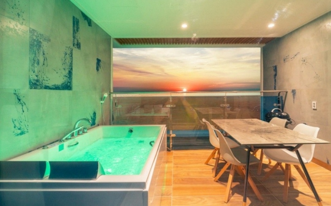 거제 지해풀빌라 스파 노을