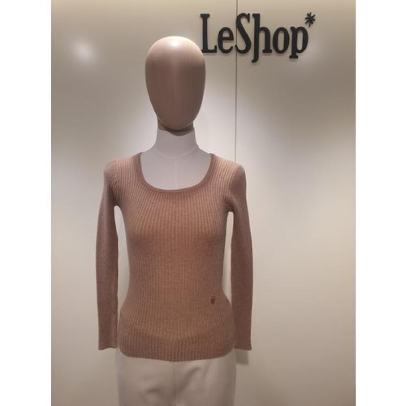 르샵 스퀘어넥 골지 슬림핏 니트 LC48KP110