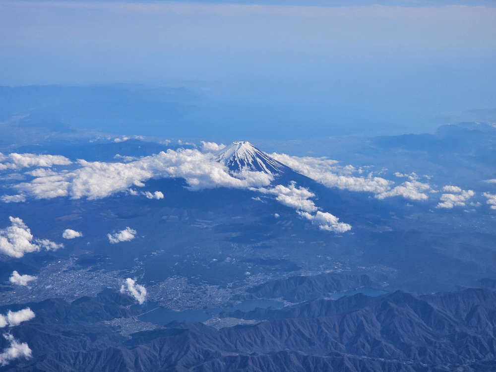 하늘에서 본 후지산 08