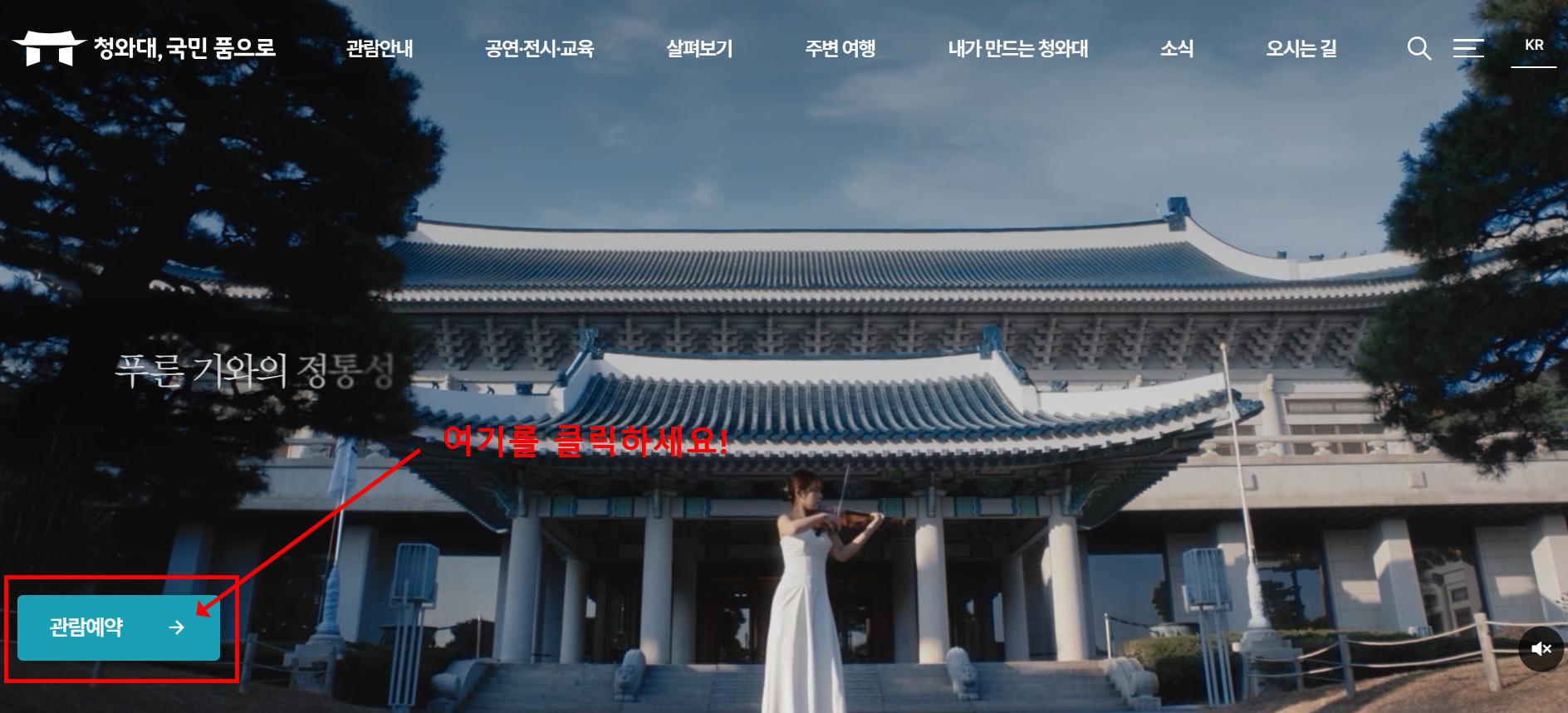 청와대 관람신청 및 실시간에약 방법 총정리(+관람시간)