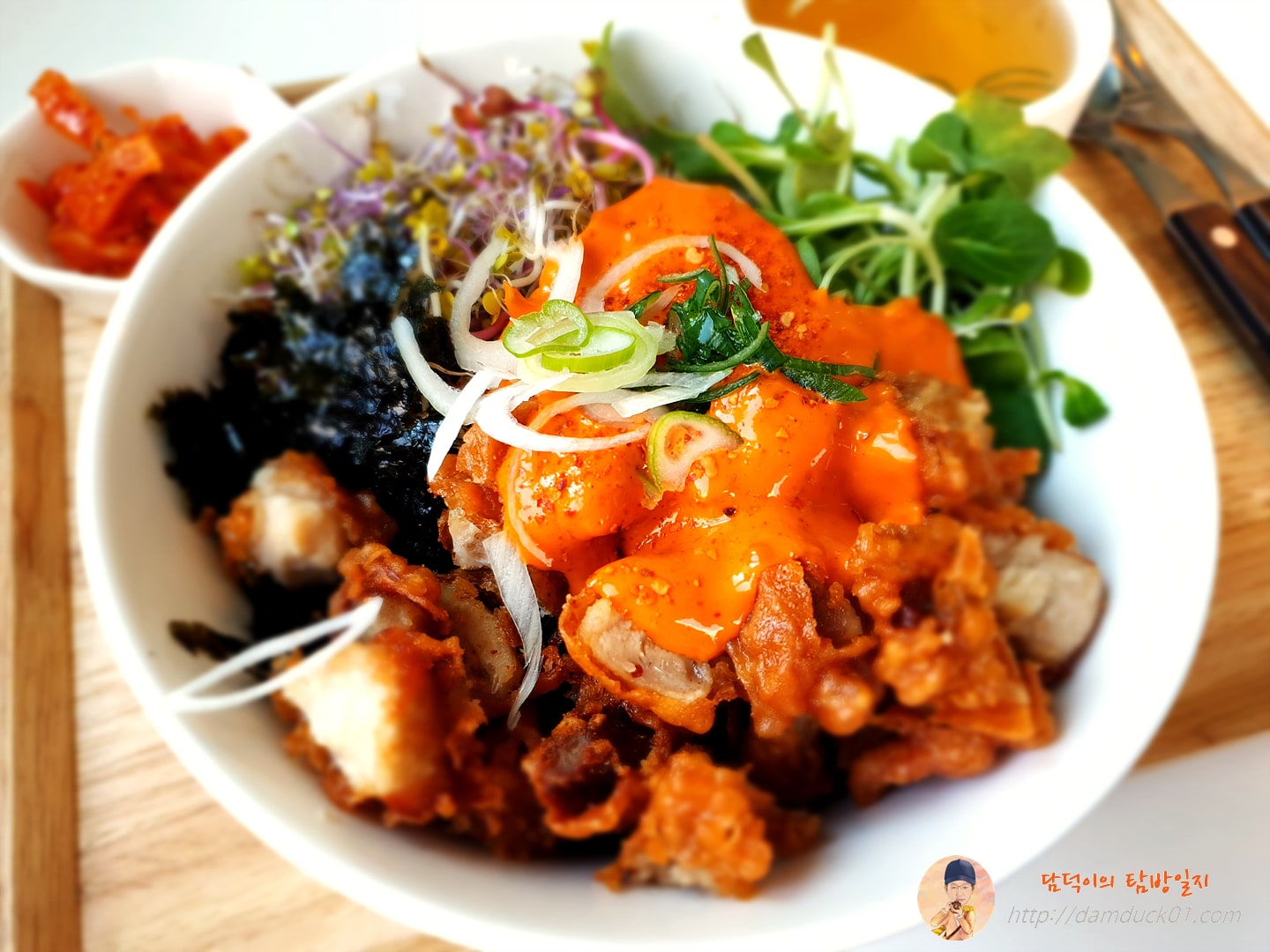 스티브키친-마라치킨마요덮밥-담덕이의탐방일지