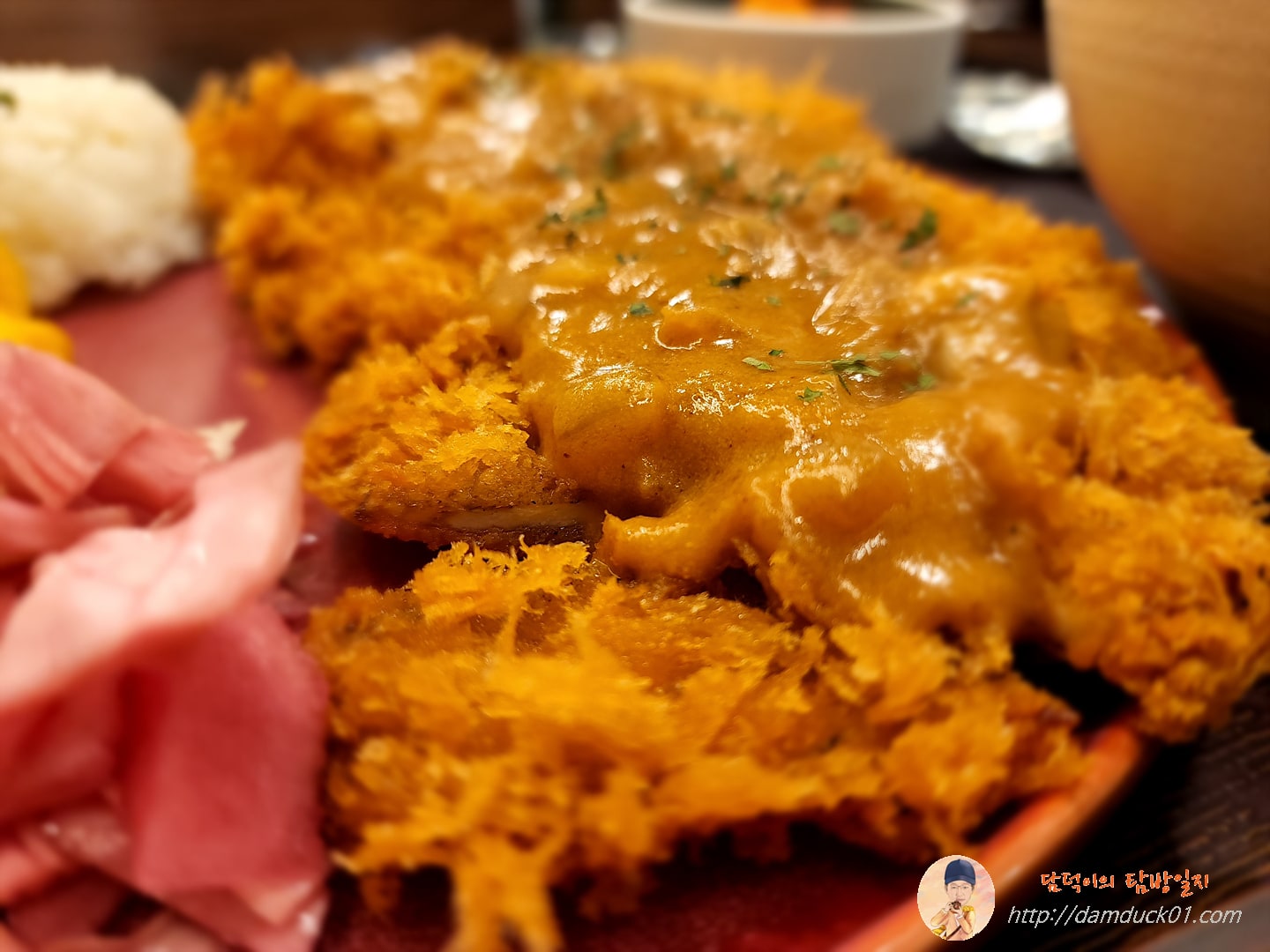 카레를 돈가스 소스로