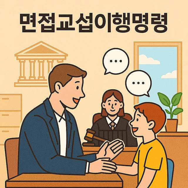 면접교섭이행명령, 위장결혼