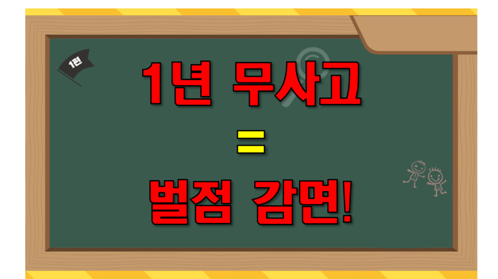 1년 무사고로 얻은 마일리지면 벌점도 감면 받을 수 있음