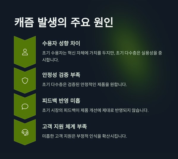  캐즘 발생의 주요 원인