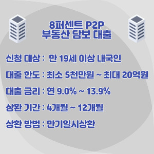 8퍼센트-P2P-부동산-담보-대출