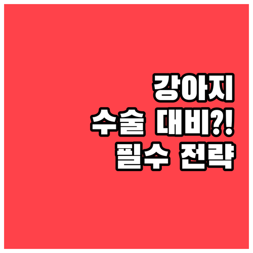 강아지 보험 적금 비교 큰 수술 대비..