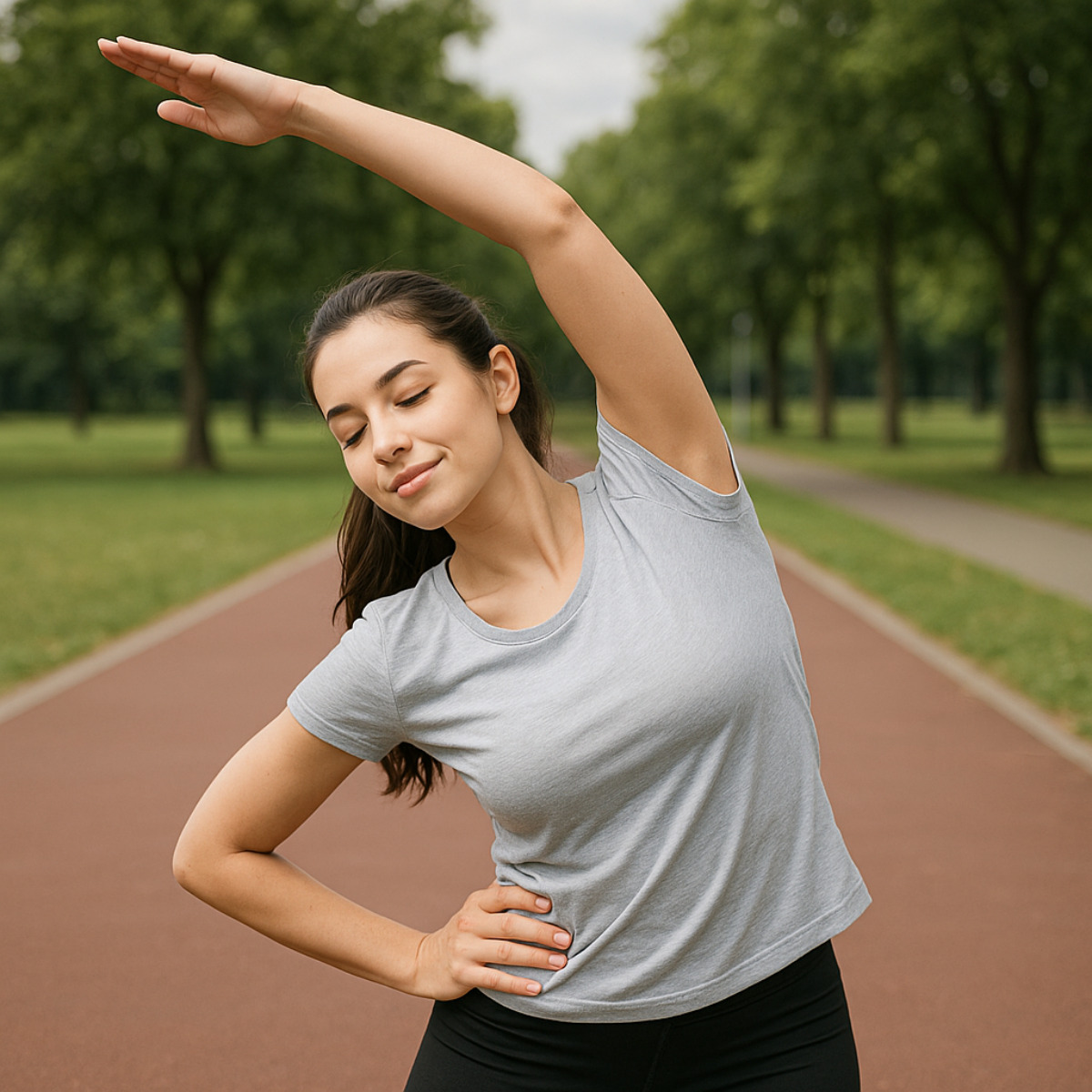 서서 하는 뱃살 정리 스트레칭 5선