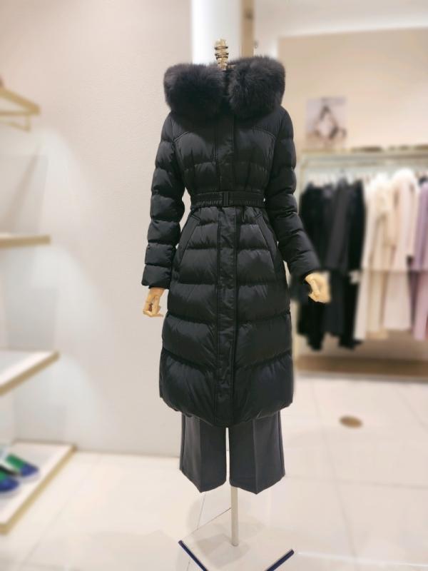 샤틴 베이직 후드 롱 구스다운 S234S853 LE1215446157