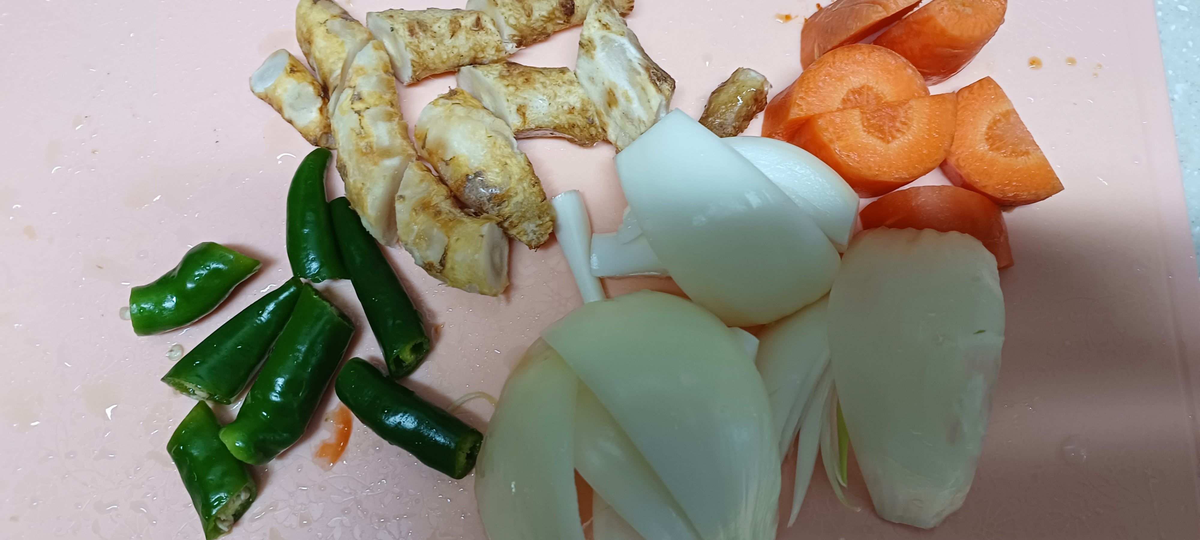 야채 잘라서 준비하기