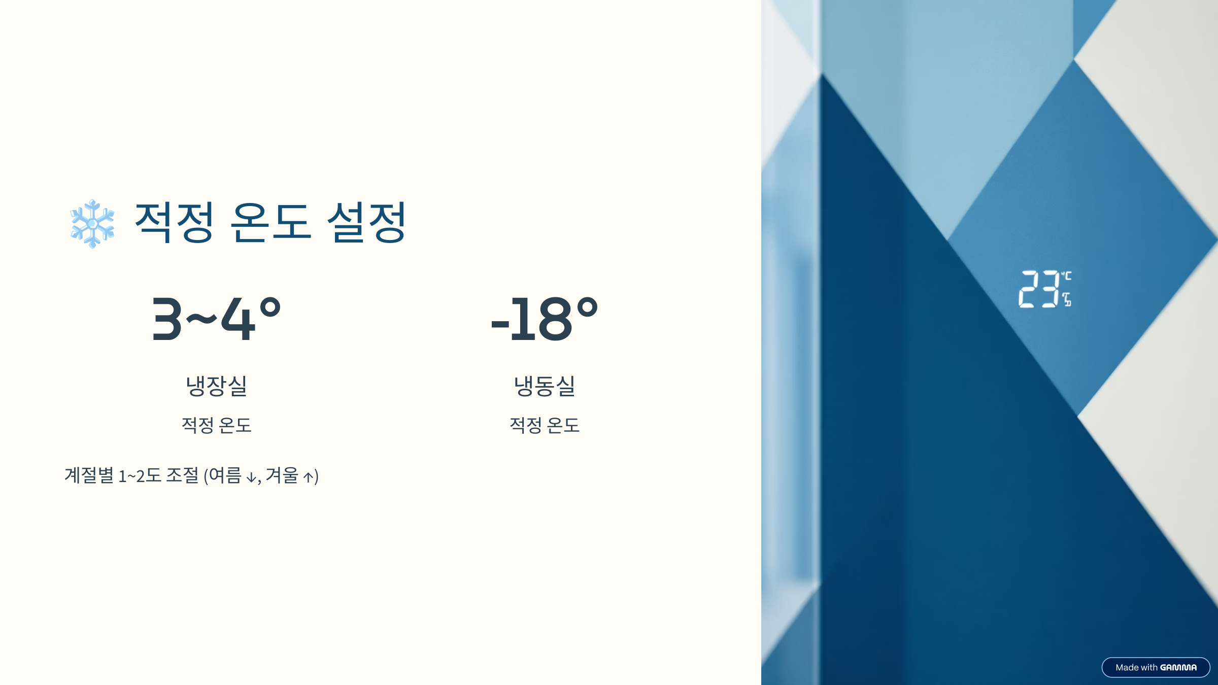 온도 설정사진
