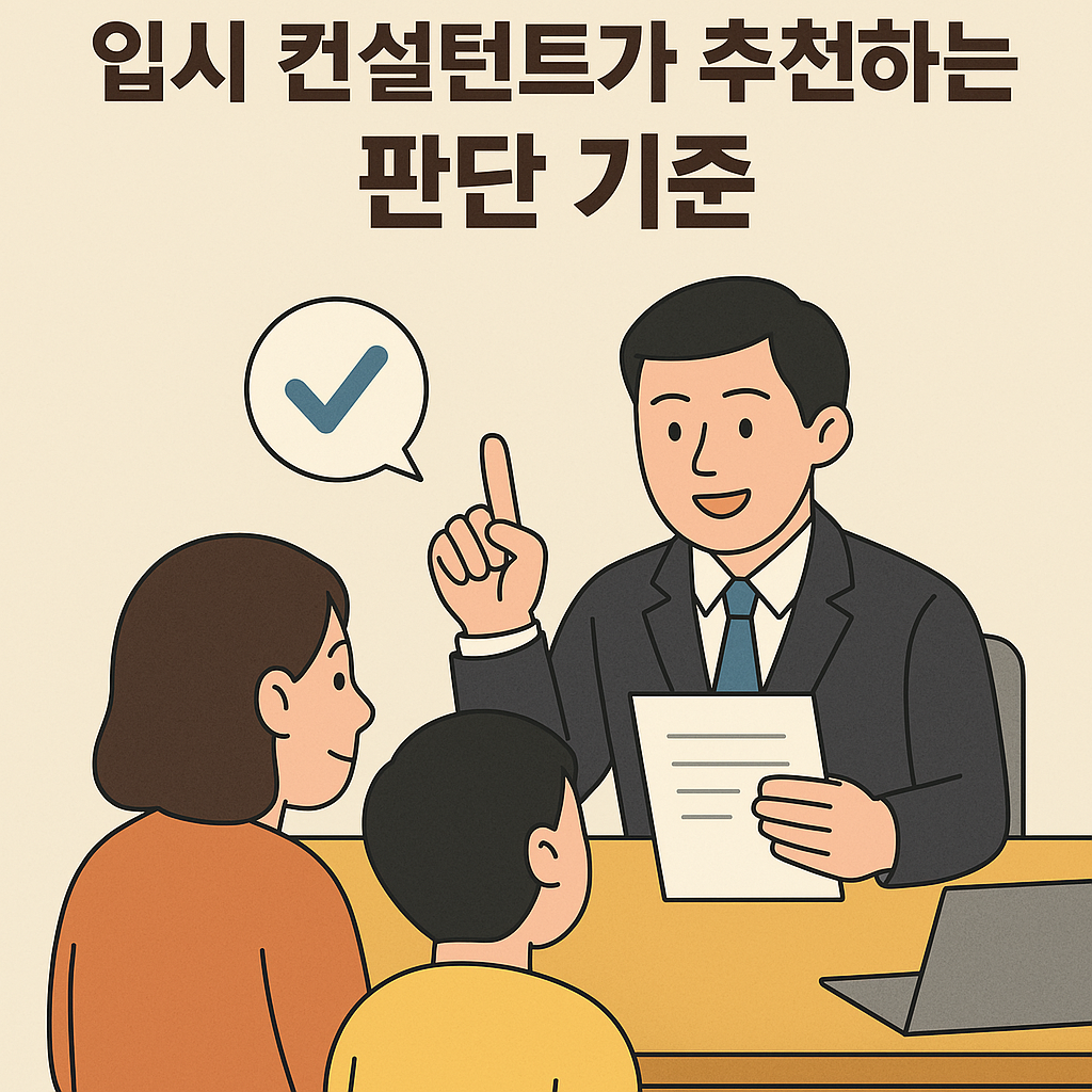 특목고 진학 판단 기준