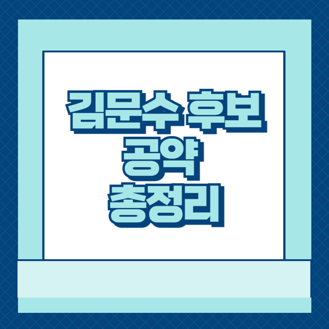 김문수 후보 공약 총정리