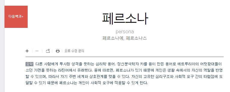 카를 융의 이론을 바탕으로 한 페르소나와 자아의 관계 설명