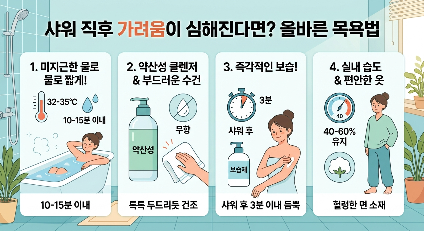 올바른 목욕법