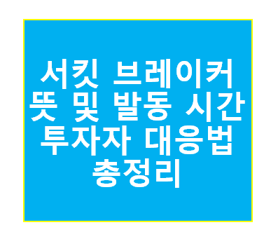 서킷 브레이커 뜻